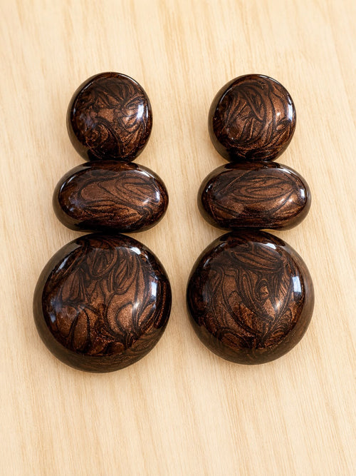 Boucles d'Oreilles Bronze Dégradé - vue